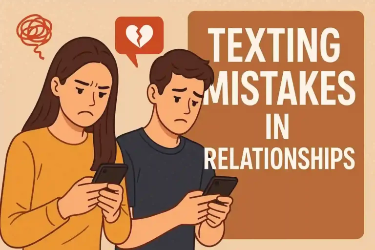 Texting mistakes in relationship