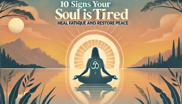 signs your soul is tired