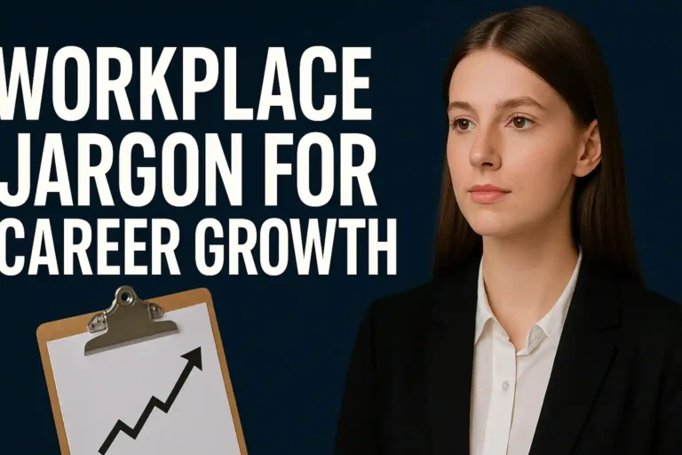 Workplace jargon for career growth