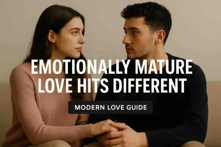 emotionally mature relationship