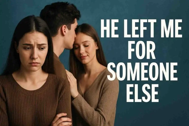 he left me for someone else
