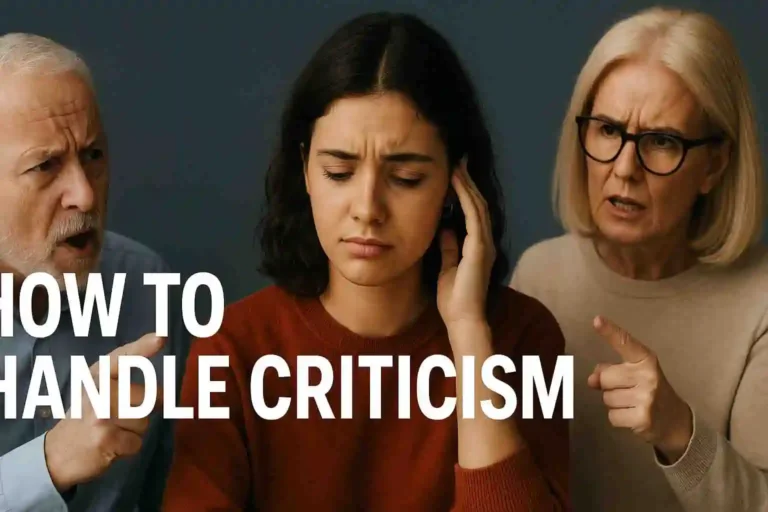 how to handle criticism