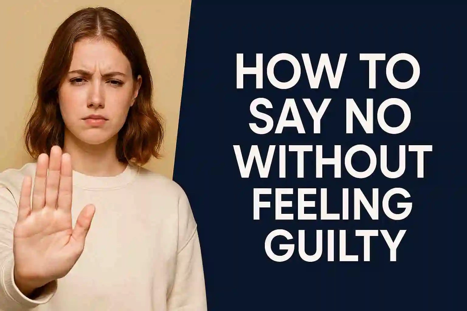 How to Say No Without Feeling Guilty 