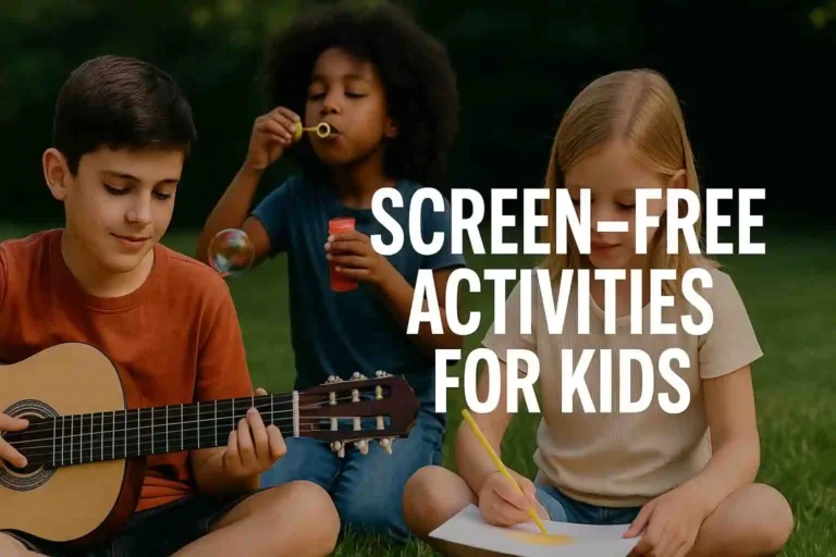 screen-free activities for kids