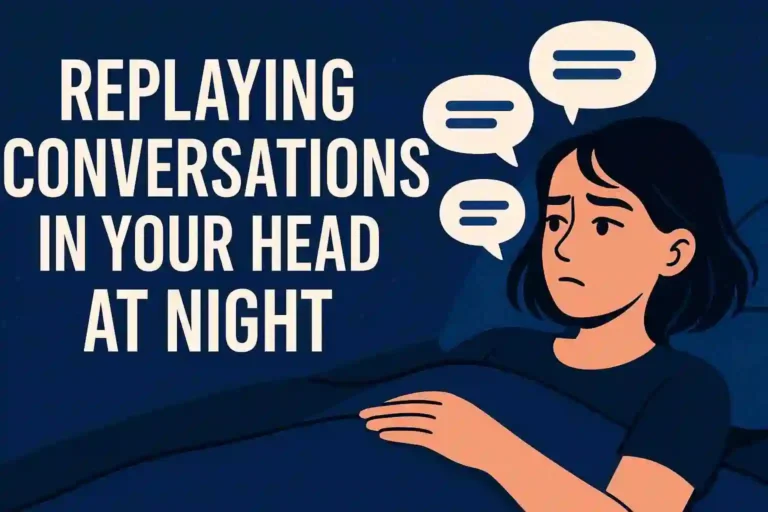 replaying conversations in your head at night