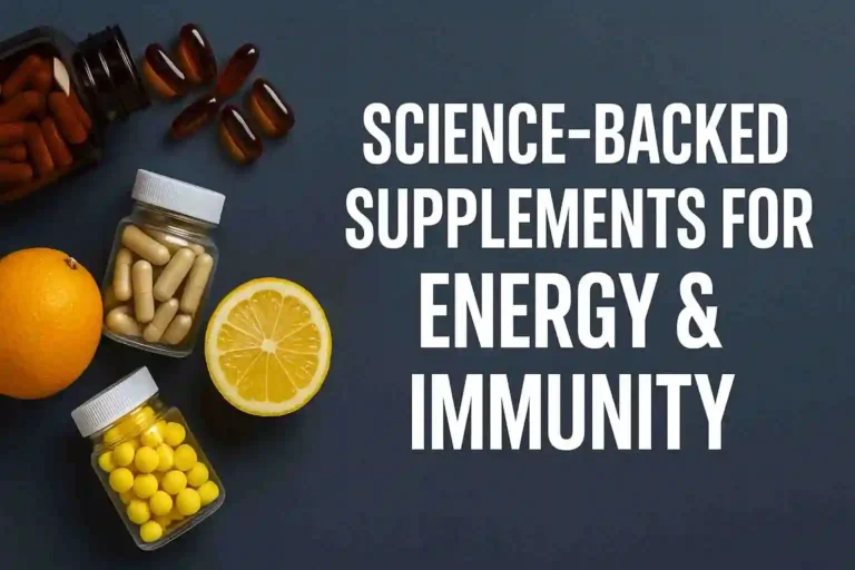 science-backed supplements for energy and immunity