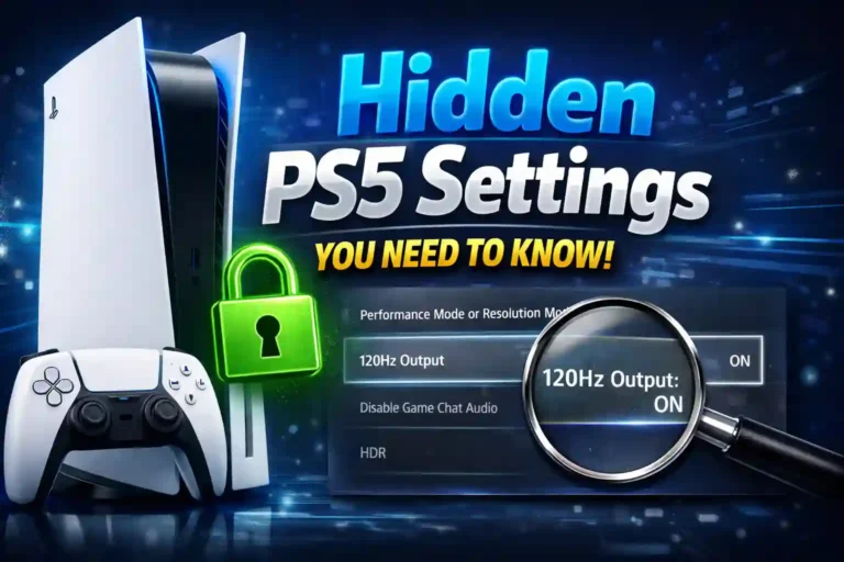 Hidden PS5 settings